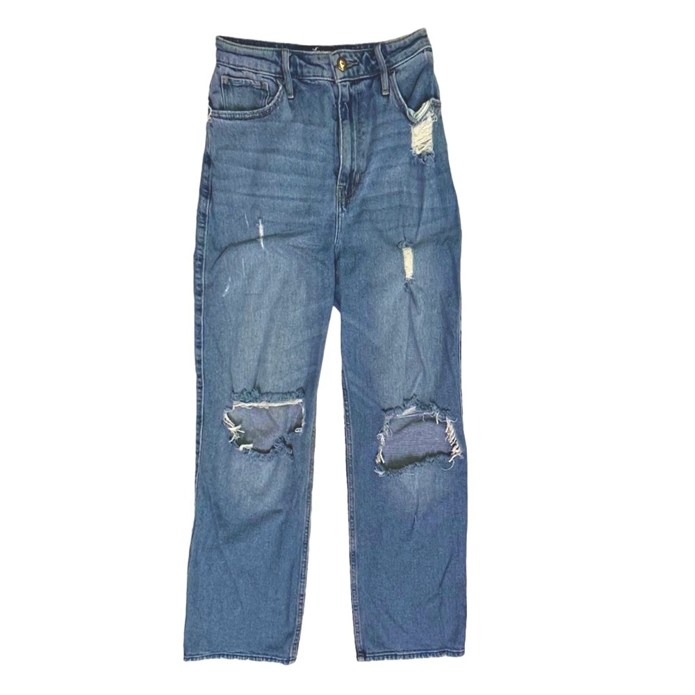 Hollister Ultra High-Rise Ripped Dad Jean Size-27/5